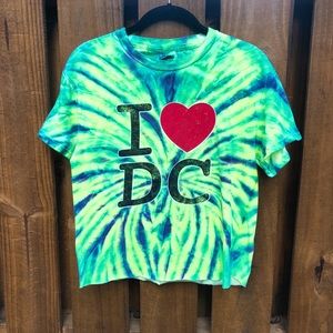 Vintage I ♥️ DC Crop Top Tee